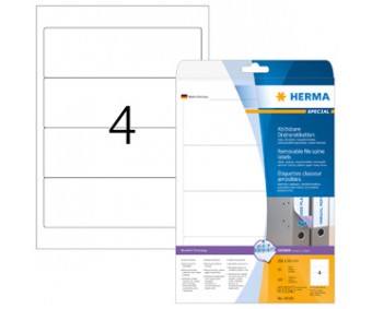 Eemaldatavad etiketid Herma - 192x61mm, 25 lehte